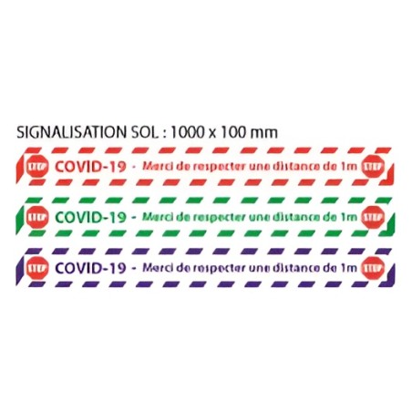 Floor sticker strip